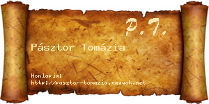 Pásztor Tomázia névjegykártya